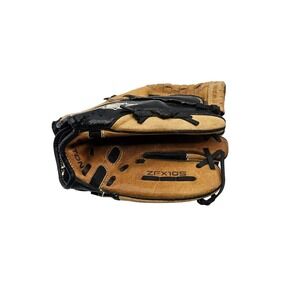 Easton Z-Flex 10.5" Youth Baseball Softball Glove ZFX105‎ Black and Brown RHT